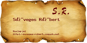 Süveges Róbert névjegykártya